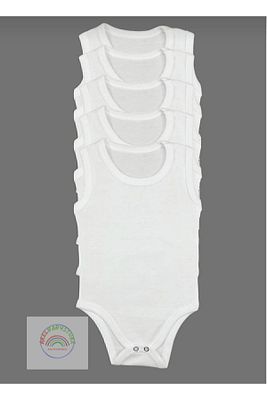Bebek Basic Penye Zıbın 5'li Set Bisiklet Yaka Atlet Body ürün fotoğrafı