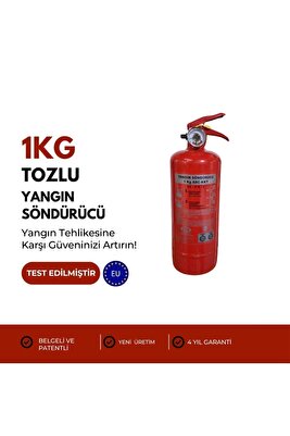 4 Yıl Garantili ABC Tozlu Yangın Söndürücü - CE ve TSE Belgeli 1 kg ürün fotoğrafı