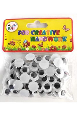 12 Mm Oynar Göz Siyah 80li 1 Paket ürün fotoğrafı