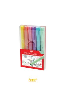 Çok Renkli Faber-castell Fosforlu Kalem 38 Pastel 6lı Poşet*2021 ürün fotoğrafı