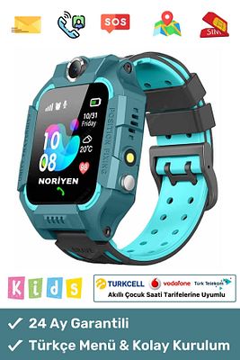 Btk Kayıtlı Çocuklar Için Sim Kartlı Kameralı Ortam Dinleme Konum Takip Özellikli Çocuk Akıllı Saat ürün fotoğrafı