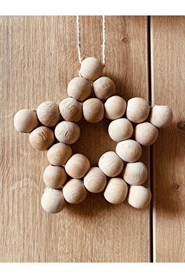 Wunpep Ahşap Yıldız Dekoratif ürün fotoğrafı