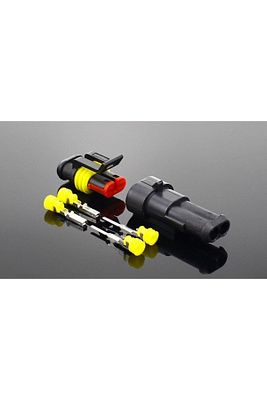 2 Pinli Su Geçirmez Tesisat Soketi - Konnektör Oto Elektrik ürün fotoğrafı