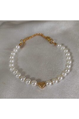 Inci Bayan Kalpli Bileklik ürün fotoğrafı
