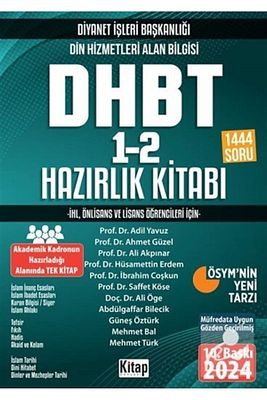 Diyanet Işleri Başkanlığı Din Hizmetleri Alan Bilgisi Dhbt 1-2 Hazırlık Kitabı 2024 ürün fotoğrafı