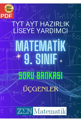 Tyt Ayt Hazırlık Liseye Yardımcı Matematik 9. Sınıf Soru Bankası - Üçgenler ürün fotoğrafı