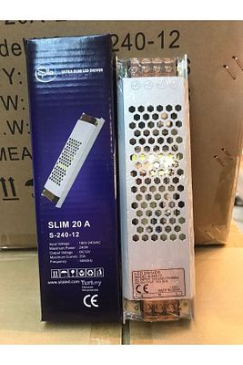 20 Amper Ultra Slim Trafo Kamera Ve Şerid Trafosu 12 V ürün fotoğrafı
