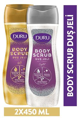 Body Scrub Crystal & Gold Duş Jeli 2x450 Ml İkili Set ürün fotoğrafı