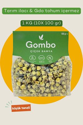 1 Kg Doğal Kuru Çiçek Bamya ( 100gr*10 Adet) - En Küçük Taneli ürün fotoğrafı