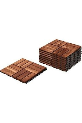 1 Adet 30x30 Cm Parke Balkon Teras Yer Döşemesi Masif Akasya Kahverengi 1 Adet ürün fotoğrafı