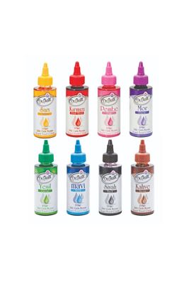 115 Gr Sıvı Gıda Boyası 8'li Set 8x115 Gr Sarı Kırmızı Pembe Mor Yeşil Mavi Siyah Kahverengi ürün fotoğrafı