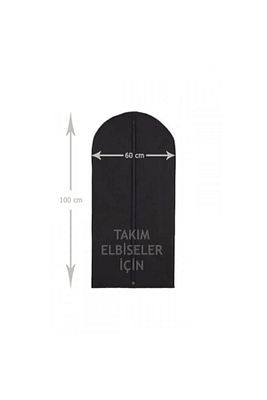 Takım Elbise Kılıfı Gamboç 60x100 Siyah Tela Nonvoven ürün fotoğrafı