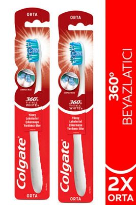 360 Visible White Beyazlatıcı Orta Diş Fırçası X2 Adet ürün fotoğrafı