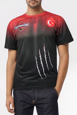 Panther Power Dijital Baskılı Fitness Boks Muay Thai Antrenman Tişörtü Spor T-shirt Pst007 ürün fotoğrafı