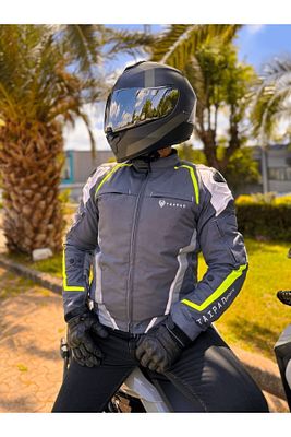 Motorcu Montu Omuz Dirsek Ve Sırt Korumalı Rüzgar Geçirmez Suya Dayanıklı Cordura 600d Kumaş ürün fotoğrafı