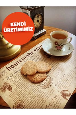 1 Kutuda 36 Adet Desenli Yağlı Kağıt - Sunum Kağıdı-vintage Sunum Kağıdı-yağlı Kağıt ürün fotoğrafı