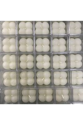 20 Adet Mika Kutulu Beyaz Mini Bubble Mum Seti Söz,nişan,düğün,kına,nikah Dağıtmalık Hediyelikler ürün fotoğrafı