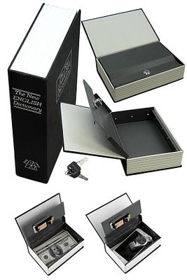 Kitap Görünümlü Anahtarlı Çelik Mini Kasa Ev İçin Altın Takı Kutusu Kasa Kumbara Kilitli Sandık ürün fotoğrafı