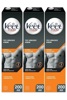 Erkeklere Özel Tüy Dökücü Krem 200 ml X 3 Adet ürün fotoğrafı