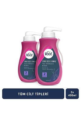 Professional Tüy Dökücü Krem Bacak & Vücut Bölgesi Tüm Cilt Tipleri için 400ml x 2 Adet ürün fotoğrafı