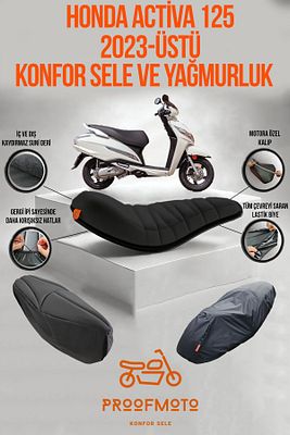 Honda Activa (2023 & ÜSTÜ) Konfor Sele Ve Yağmurluk Kılıf ürün fotoğrafı