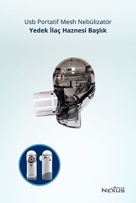 Portable Mesh Nebulizatör Yedek Ilaç Haznesi Başlık ürün fotoğrafı