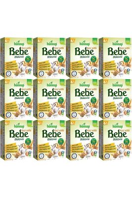 Hunnap Bebe Bisküvisi Keçi Sütlü 400 Gr X 12 Adet ürün fotoğrafı
