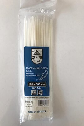 Kablo Bağı Klips Plastik Cırt Kelepçe 3,6 X 300 mm 100 Adet ürün fotoğrafı