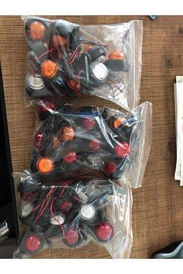 10 Ad Mini Led Takoz Lamba Sarı Kırmızı ürün fotoğrafı