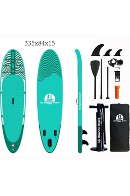 Şişme Sörf Tahtası Sup Board Stand Up Paddle Board 335X84X15 Cm Yeşil ürün fotoğrafı