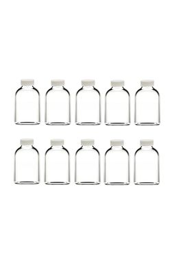 10 Adet Boş Cam Şişe Çok Amaçlı Shot Şişesi Kına Nikah Süs Kapaklı 10x50ml ürün fotoğrafı