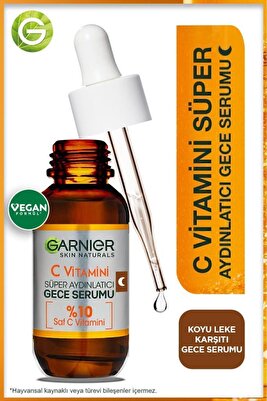 C Vitamin Gece Serum 10% C Vitaminli (Niasinamid + Salisilik Asit) ürün fotoğrafı