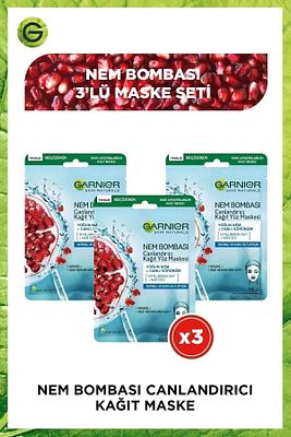 STD Nem Bombası Canlandırıcı Kağıt Maske 28 gr 3'lü Klasik ürün fotoğrafı