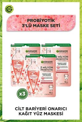 2 Milyon Probiyotik Onarıcı Kağıt Yüz Maskesi 22 gr X 3 Adet ürün fotoğrafı