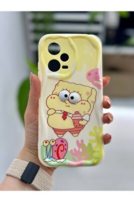 Xiaomi Redmi Note 12 Pro 5g Uyumlu SÜNGER BOB Oyuncak Tasarımlı Silikon Kılıf ürün fotoğrafı