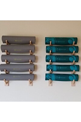 Ahşap Dekoratif Yoga Mat Depolama Alanı ürün fotoğrafı