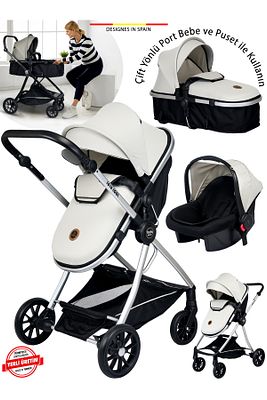 1010 Qool Çift Yönlü 6 In 1 Travel Sistem Bebek Arabası ürün fotoğrafı