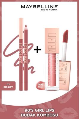 90's Girl Lips Lifter Liner 07 Big Lift Dudak Kalemi + Lifter Gloss 003 Moon Dudak Parlatıcısı ürün fotoğrafı