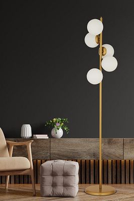 Uzel 5Li Eskitme Modern Tasarım Metal Lambader ürün fotoğrafı