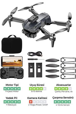 H-58x Çift Kameralı Fırçasız Motorlu Ve Kameralı Drone Taşıma Çantalı (ENGEL SENSÖRLÜ) ürün fotoğrafı