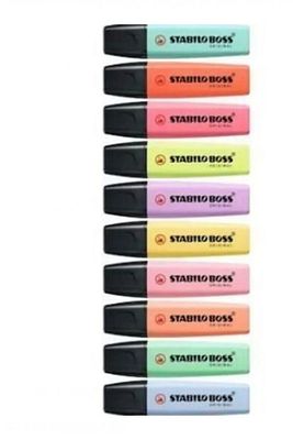 Boss Original Fosforlu Kalem 10 Pastel Renk Set ürün fotoğrafı