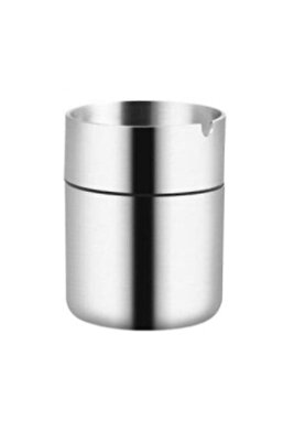 Dekoratif Paslanmaz Çelik Küllük H : 9 Cm Iz Bırakmaz Ss 304 Mini ürün fotoğrafı