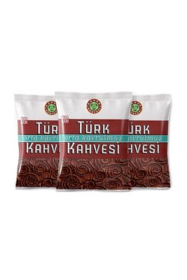 Orta Kavrulmuş Türk Kahvesi 100 gr 3'lü Paket ürün fotoğrafı