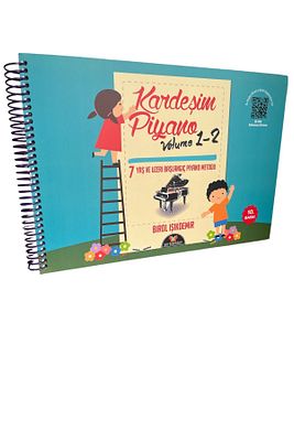 Kardeşim Piyano Volume 1-2 Piyano Metodu Yeni 11.baskı (SON BASKI) ürün fotoğrafı