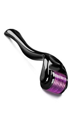 0.5mm Titanyum Uçlu Dermaroller Siyah Roller Iğneli Masaj Aleti Saç Sakal Çıkarma Tarağı 540 İğne ürün fotoğrafı