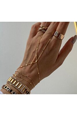 Gold Pullu Zincir Şahmeran ürün fotoğrafı