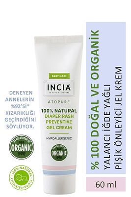 %100 Doğal Pişik Önleyici Jel Krem Organik Yalancı İğde Bakım Kremi Bitkisel 60 ml ürün fotoğrafı