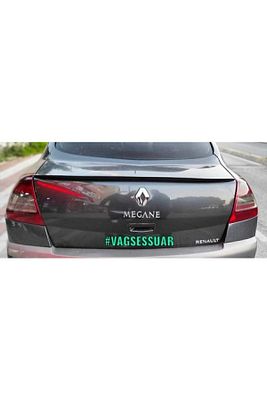 Renault Megane 2 Sedan Bagaj Üstü Spoiler Bagaj Çıtası Pianoblack ürün fotoğrafı