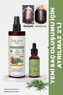 Daily Dream Care Hızlı Saç Uzatma Biberiye Serum + Biberiye Tonik Seti ürün fotoğrafı