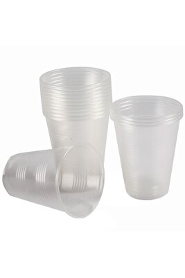 Plastik Bardak 3000 Adet 180cc Hijyenik Şeffaf Bardak ürün fotoğrafı